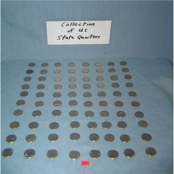 Huge collection of U.S. American state quarters