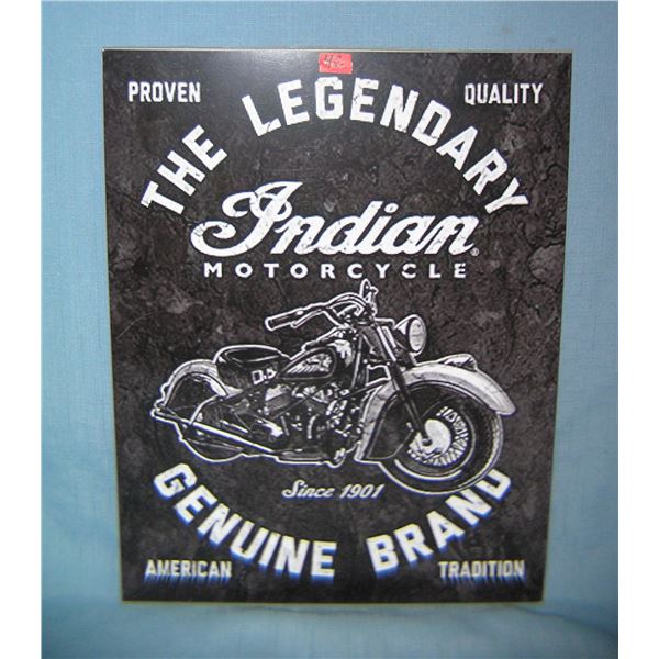 Indian Motorcycles retro style advertising sign printed on PVC hard board
