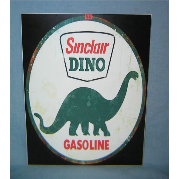 Sinclair Dino Gasoline retro style advertising sign