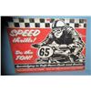Image 1 : Speed Thrill's Anvil Motorcycle Co. retro style sign