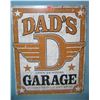 Image 1 : Dad's Garage retro style advertising sign