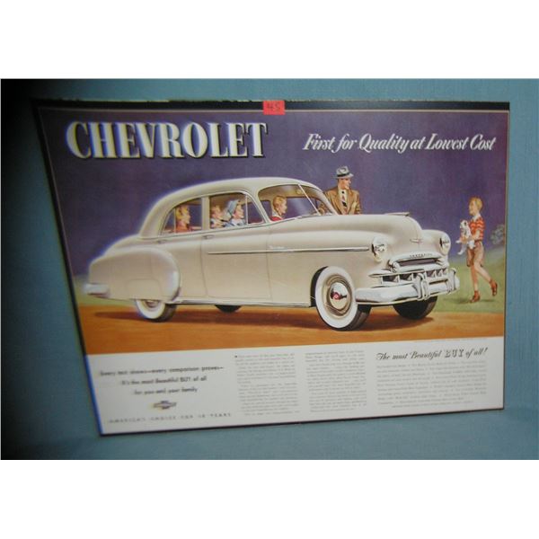 Chevrolet retro style advertising sign