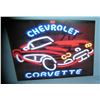 Image 1 : Chevy Corvette retro style advertising sign