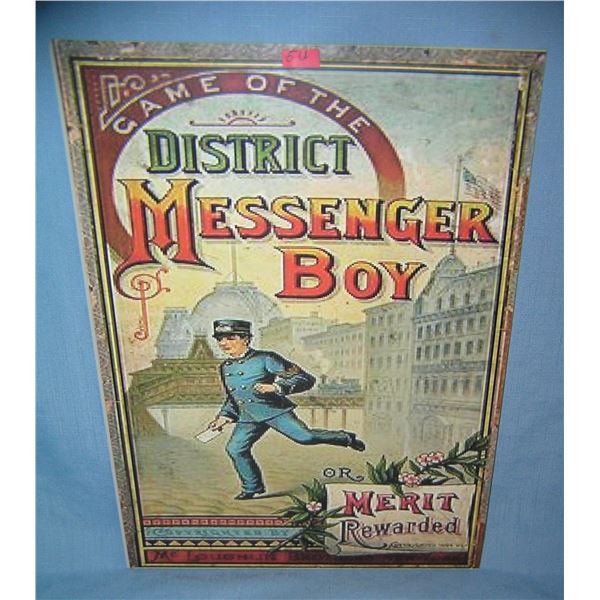 Messenger Boy retro style advertising sign