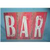 Image 1 : BAR retro style advertising sign