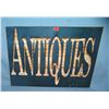 ANTIQUES retro style advertising sign