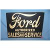 Image 1 : Ford authorized parts and service retro style sign