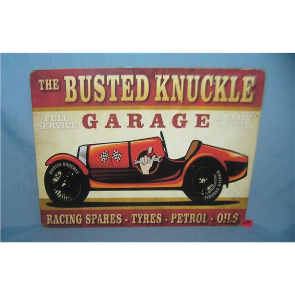 The Busted Knuckle Garage retro style sign