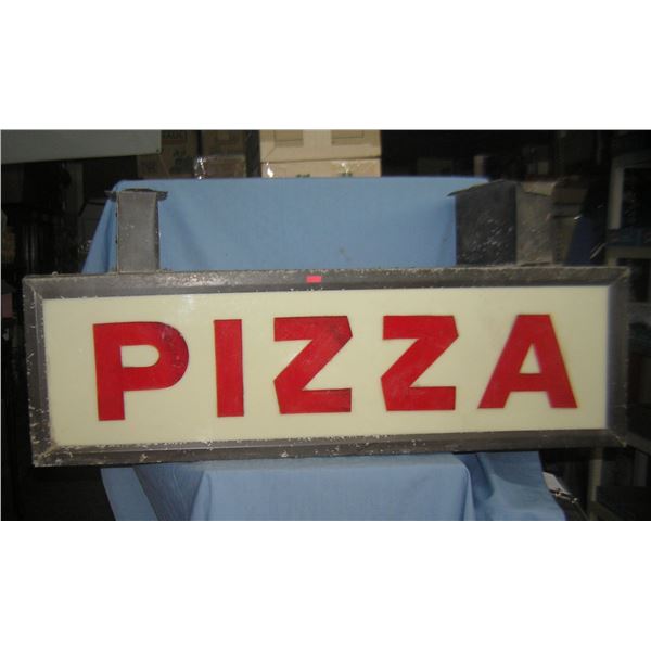 Early PIZZA advertising sign