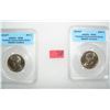 Image 1 : Pair of graded uncirculated Golden Dollar Presedential coins