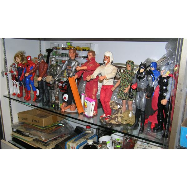 Action figure collection includes GI Joe