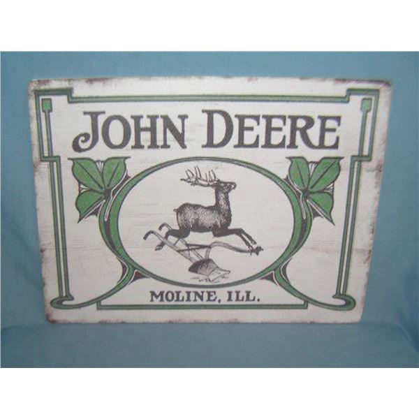John Deere tractor retro style advertising sign printed on PVC hard board12x16