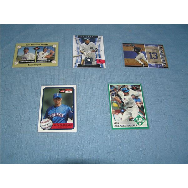 Collection of Alex Rodriguez all star baseball cards