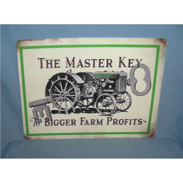 Farm Tractor retro style advertising sign printed on PVC hard board12x16