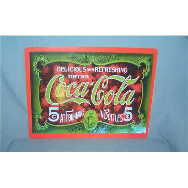 Coca Cola retro style advertising sign printed on PVC hard board