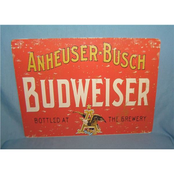 Anheuser Busch Budweiser retro style sign