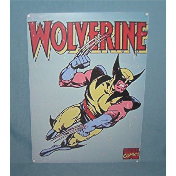 Wolverine Marvel Superhero retro style display sign