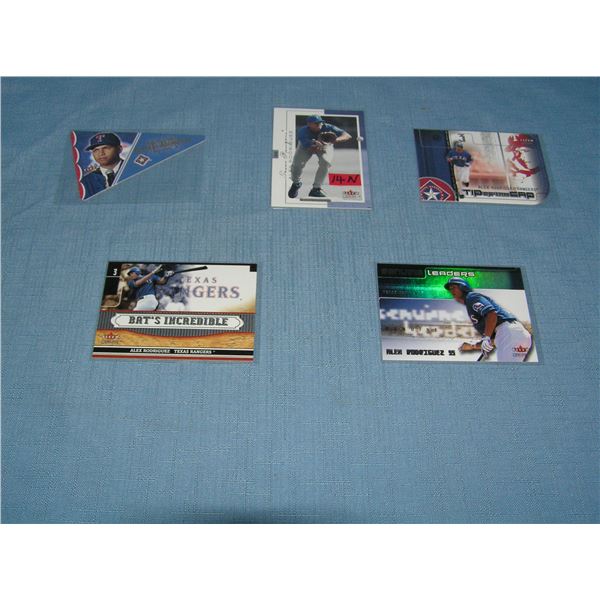 Collection of Alex Rodriguez all star baseball cards
