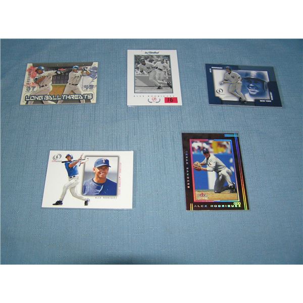 Collection of Alex Rodriguez all star baseball cards