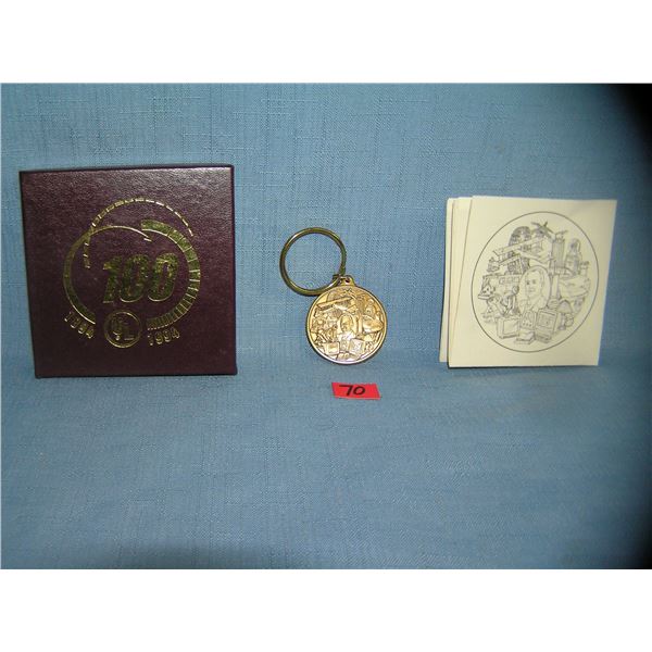 Underwriter's lavatory 100 year medallion/key chain