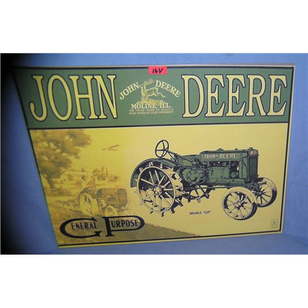 John Deere retro style advertising sign