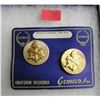 US civil affairs Army collar brass pin