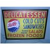 Antique style retro Pepsi Cola delicatessen framed advertising sign