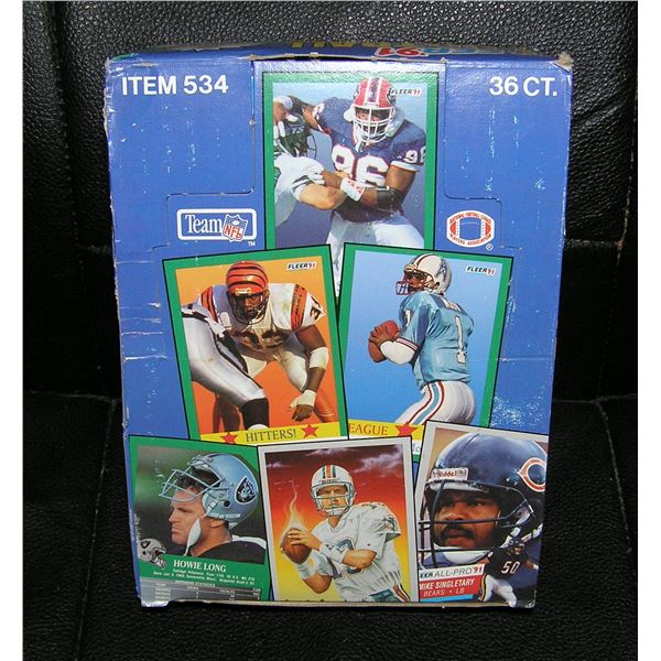 1991 Fleer football 36 pack store display box of cards