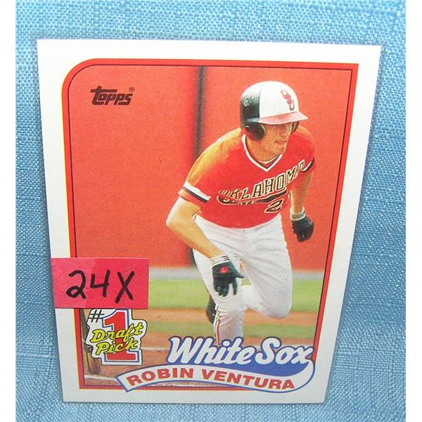 Robin Ventura rookie baseball card