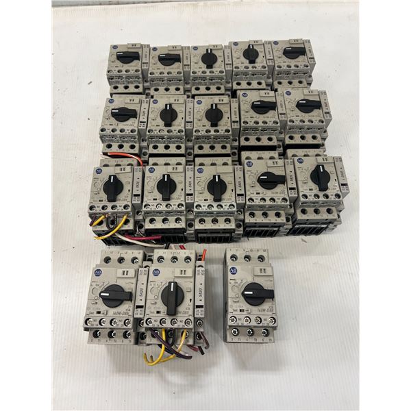 Lot of (18) Allen-Bradley #140M-D8-C10 Circuit Breakers