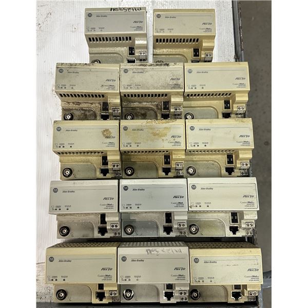 Lot of (14) Allen Bradley #1794-ACN15 Control Net Adapters
