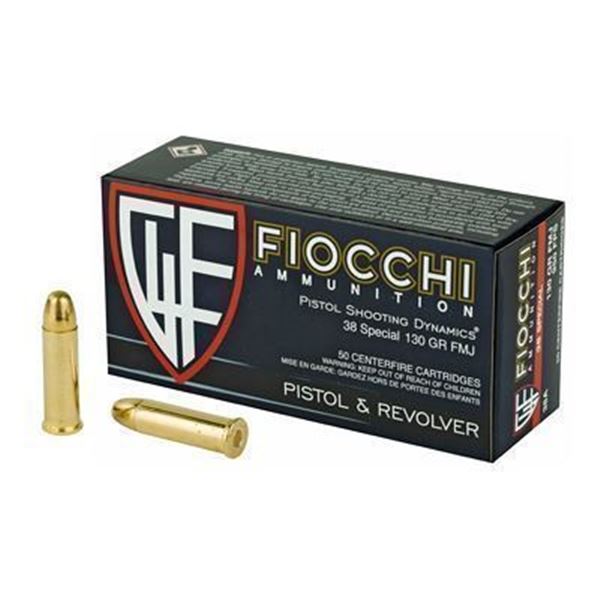 FIOCCHI 38SPL 130GR FMJ - 200 Rounds