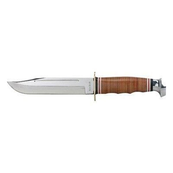 KA-BAR MARINE HUNTER 5.875" W/LEATHER SHEATH
