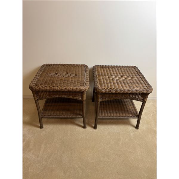 Wicker End Tables