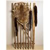 Image 1 : Eclectic Fence Post with Various Furs