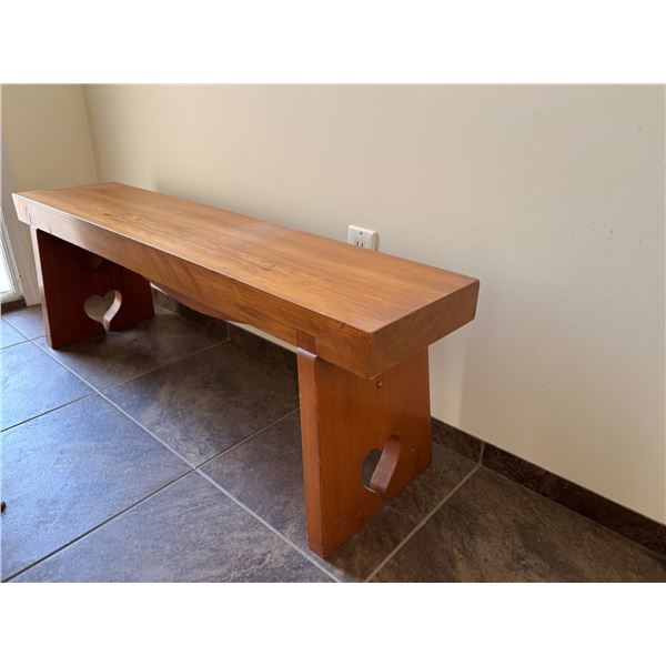 Wooden Hall Bench