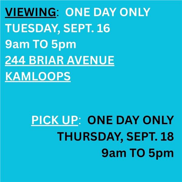 VIEWING & PICKUP