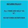 Image 1 : RETURN POLICY