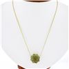 Image 1 : NEW 14K Yellow Gold 13 ctw Star Snowflake Cut Smoky Quartz Pendant Chain Necklac