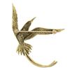 Image 3 : Vintage 14K Gold Detailed Textured Polished Flying Bird Pin Brooch Pendant