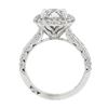 Image 9 : 18k White Gold Tacori GIA Round Diamond 2.51 ctw Engagement Ring Style HT 2522 R