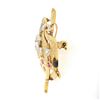 Image 5 : Antique 14k TT Gold Diamond & Ruby Detailed Crown w/ Scepter Pin Brooch Pendant