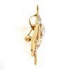 Image 6 : Antique 14k TT Gold Diamond & Ruby Detailed Crown w/ Scepter Pin Brooch Pendant
