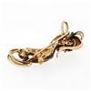 Image 6 : Large Vintage 18K Gold Enamel Ruby & Diamond Detailed Spaniel Dog Brooch Pendant