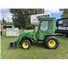 Image 2 : JOHN DEERE 955 TRACTOR WITH 70A FRONT LOADER AND CAB - RUNS AND DRIVES GREAT!