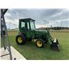 Image 8 : JOHN DEERE 955 TRACTOR WITH 70A FRONT LOADER AND CAB - RUNS AND DRIVES GREAT!
