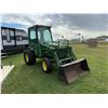 Image 9 : JOHN DEERE 955 TRACTOR WITH 70A FRONT LOADER AND CAB - RUNS AND DRIVES GREAT!