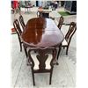 Image 8 : FINE CHERRY DINING TABLE WITH SIX SPLAT-BACK CHAIRS (TWO CAPTAINS)