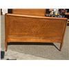 Image 4 : GORGEOUS TIGER OAK BED HEADBOARD AND FOOTBOARD FOR FULL SIZE BED