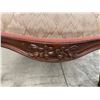 Image 10 : VICTORIAN STYLE GENTLEMAN'S AND LADY'S CARVED WALNUT PARLOR CHAIRS
